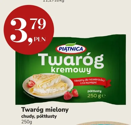 Twaróg mielony półtłusty Piątnica promocja w Market Point