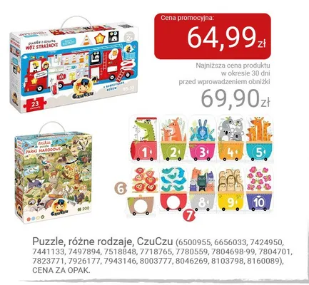 Puzzle CzuCzu promocja w Smyk