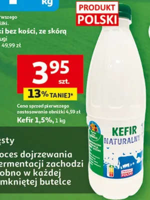 Kefir 1,5% promocja w Auchan