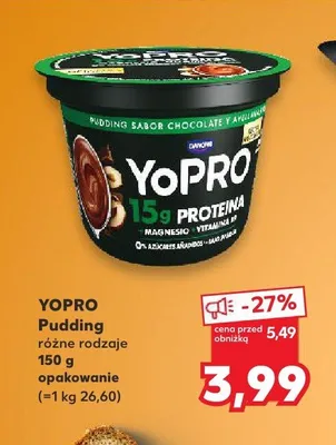 Pudding proteinowy YoPro promocja w Kaufland