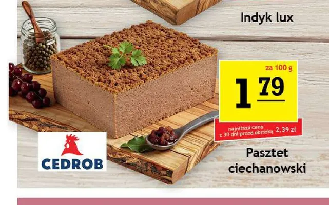 Pasztet ciechanowski Cedrob promocja w Gram Market
