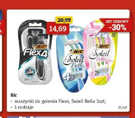 Maszynki do golenia Bic Flex 4 promocja w Drogeria Kosmyk