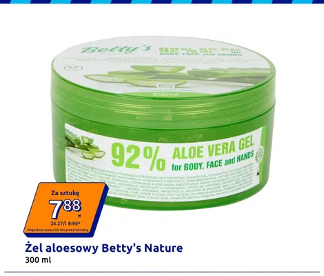 Żel aloesowy Betty's Nature promocja w Action