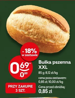 Bułka pszenna XXL promocja w Żabka