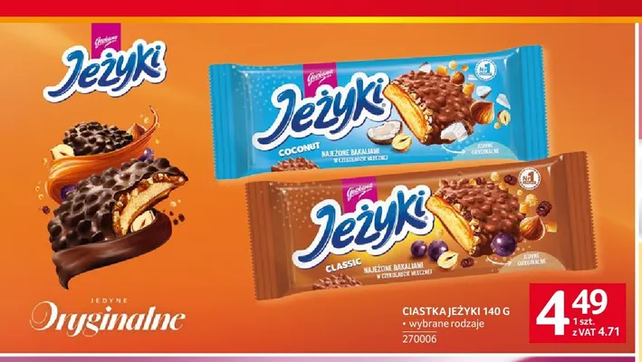 Ciastka Jeżyki Coconut promocja w Selgros
