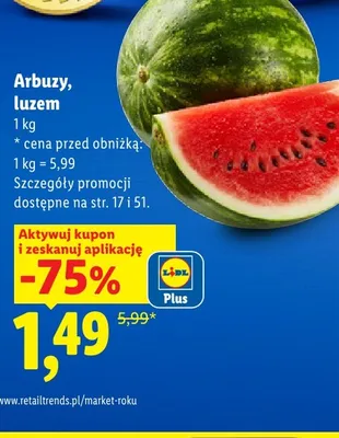Arbuzy luzem promocja w Lidl