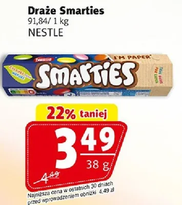 Draże Smarties promocja w Prim Market
