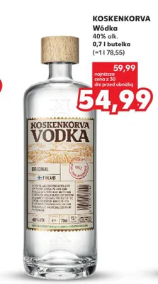 Wódka Koskenkorva Original promocja w Kaufland