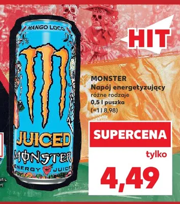 Napój energetyzujący Monster promocja w Kaufland