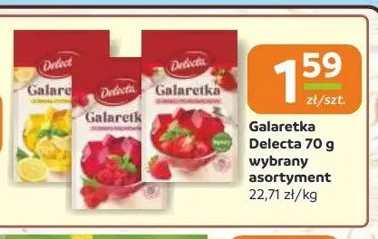 Galaretka Delecta o smaku cytrynowym promocja w Gama