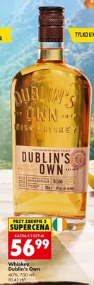 Whiskey Dublin's Own 40% promocja w Biedronka
