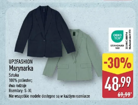Marynarka damska UP2FASHION promocja w Aldi