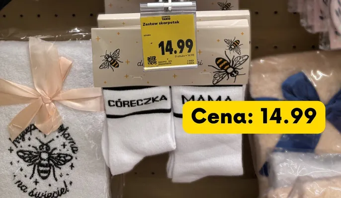 Zestaw skarpet dla Mamy i Córki promocja w Kaufland