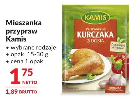 Mieszanka przypraw Kamis wybrane rodzaje promocja w Makro