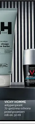 Antyperspirant 72-godzinna ochrona przed poceniem roll-on Vichy Homme promocja w Ziko Dermo