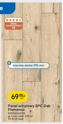 Panel winylowy Spc Dąb Flamenco promocja w Castorama