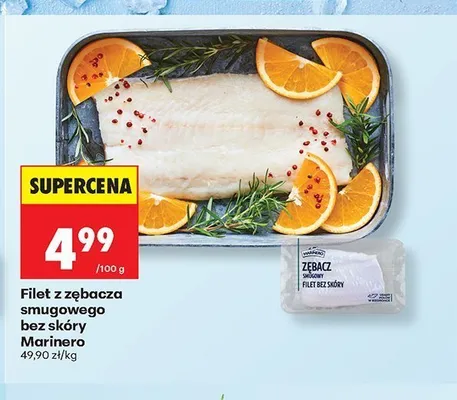 Filet z zębacza smugowego bez skóry Marinero promocja w Biedronka