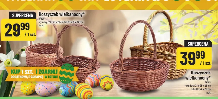 Koszyczek wielkanocny promocja w POLOmarket