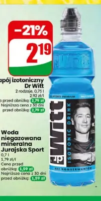 Napój izotoniczny Dr Witt promocja w Dino