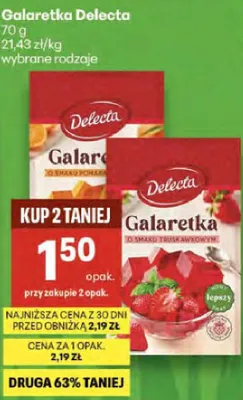 Galaretka wybrane rodzaje promocja w Delikatesy Centrum