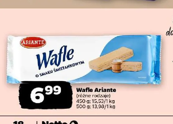 Wafle Ariante promocja w Netto