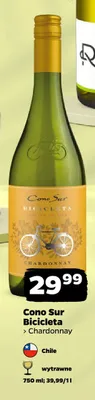 Wino białe Cono Sur Bicicleta Chardonnay promocja w Netto