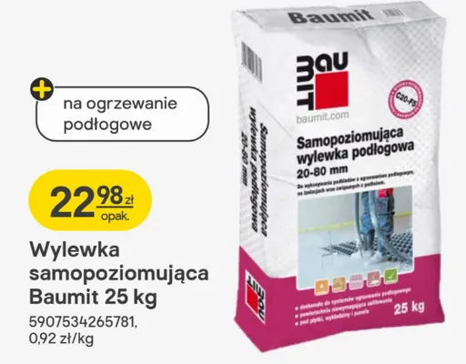 Wylewka samopoziomująca 25kg promocja w Castorama