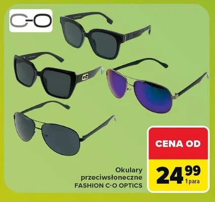 Okulary przeciwsłoneczne Fashion C-O Optics promocja w Carrefour