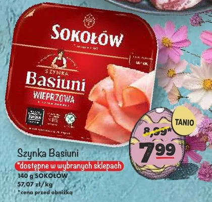 Szynka Basiuni wieprzowa promocja w Arhelan