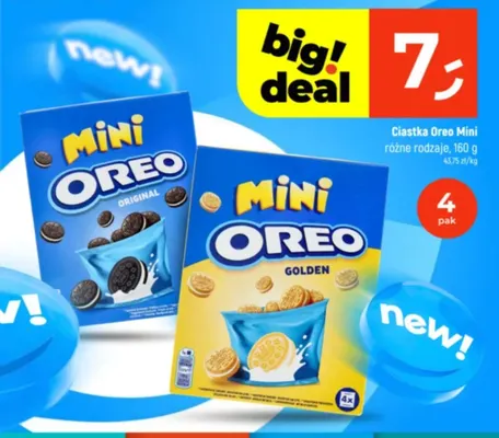 Ciastka Oreo Mini Original 4-pak promocja w Dealz