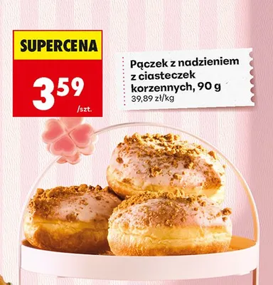 Pączek z nadzieniem z ciasteczek korzennych promocja w Biedronka