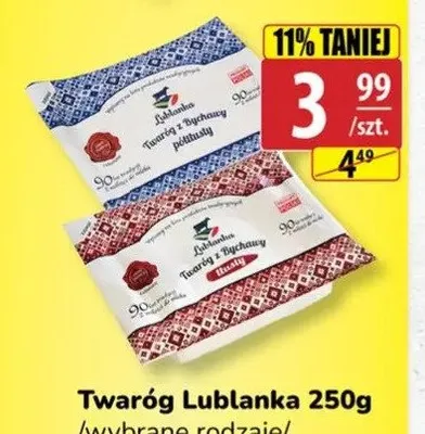 Twaróg Lublanka półtłusty Spomlek promocja w API Market