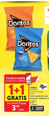 Chipsy Doritos Nacho Cheese promocja w Intermarche