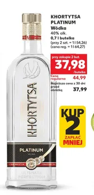 Wódka Khortytsa Platinum promocja w Kaufland