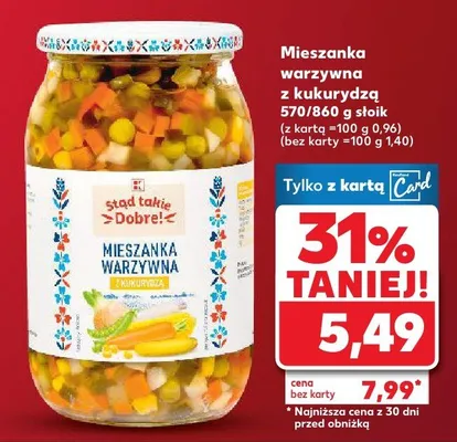 Mieszanka warzywna z kukurydzą promocja w Kaufland