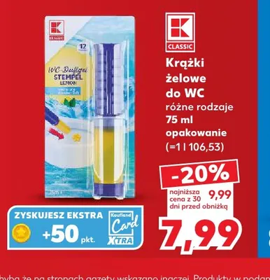 Krążki żelowe do WC K-Classic promocja w Kaufland