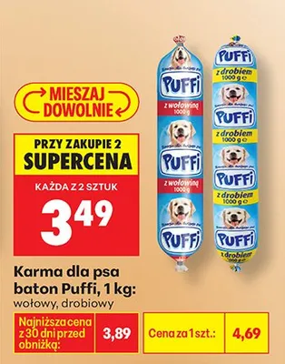 Karma dla psa baton drobiowy promocja w Biedronka