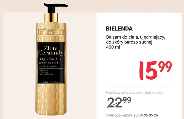 Balsam do ciała ujędrniający do skóry bardzo suchej promocja w Rossmann