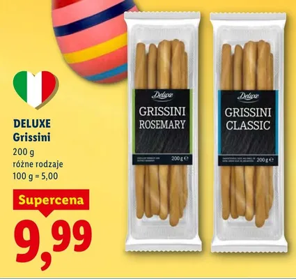 Grissini różne rodzaje promocja w Lidl