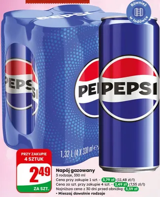 Napój gazowany Pepsi promocja w Dino