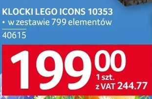 Klocki LEGO ICONS 10353 promocja w Selgros