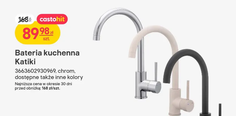 Bateria kuchenna Katiki promocja w Castorama