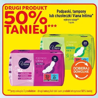 Podpaski Viana Intima Ultra Super promocja w POLOmarket