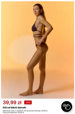 Dół od bikini damski promocja w 4F