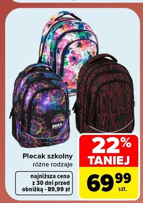 Plecak szkolny promocja w Carrefour