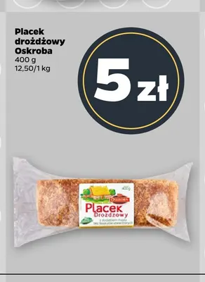 Placek drożdżowy Oskroba promocja w Netto