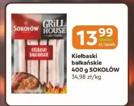 Kiełbaski bałkańskie Sokołów promocja w Gama