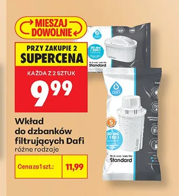 Wkład do dzbanków filtrujących Dafi promocja w Biedronka