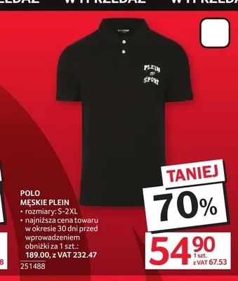 Polo męskie Plein promocja w Selgros