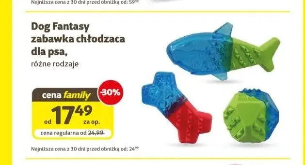 Zabawka chłodząca dla psa Dog Fantasy promocja w Super Zoo